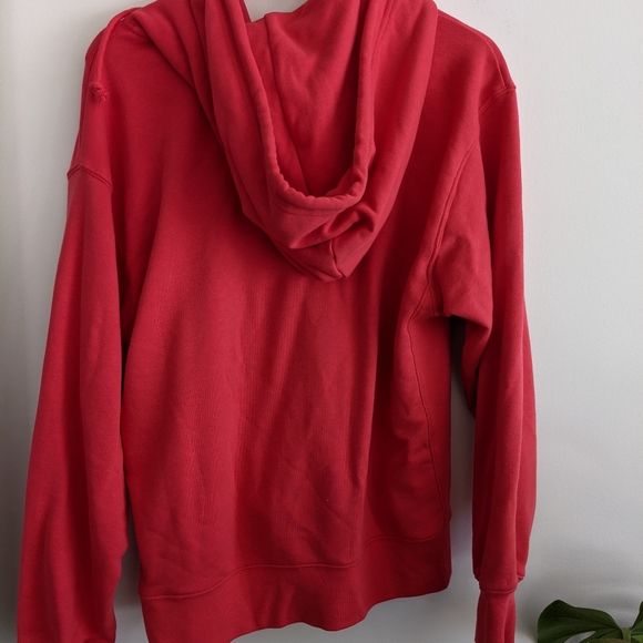 Red Aritzia Airy Fleece Boyfriend Hoodie Size 1 - Picture 2 of 5